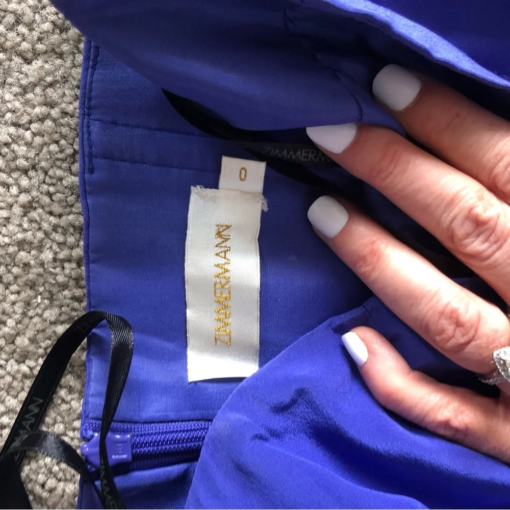 Zimmermann size 0 (Au 6) 100% silk mini dress - Picture 5 of 7